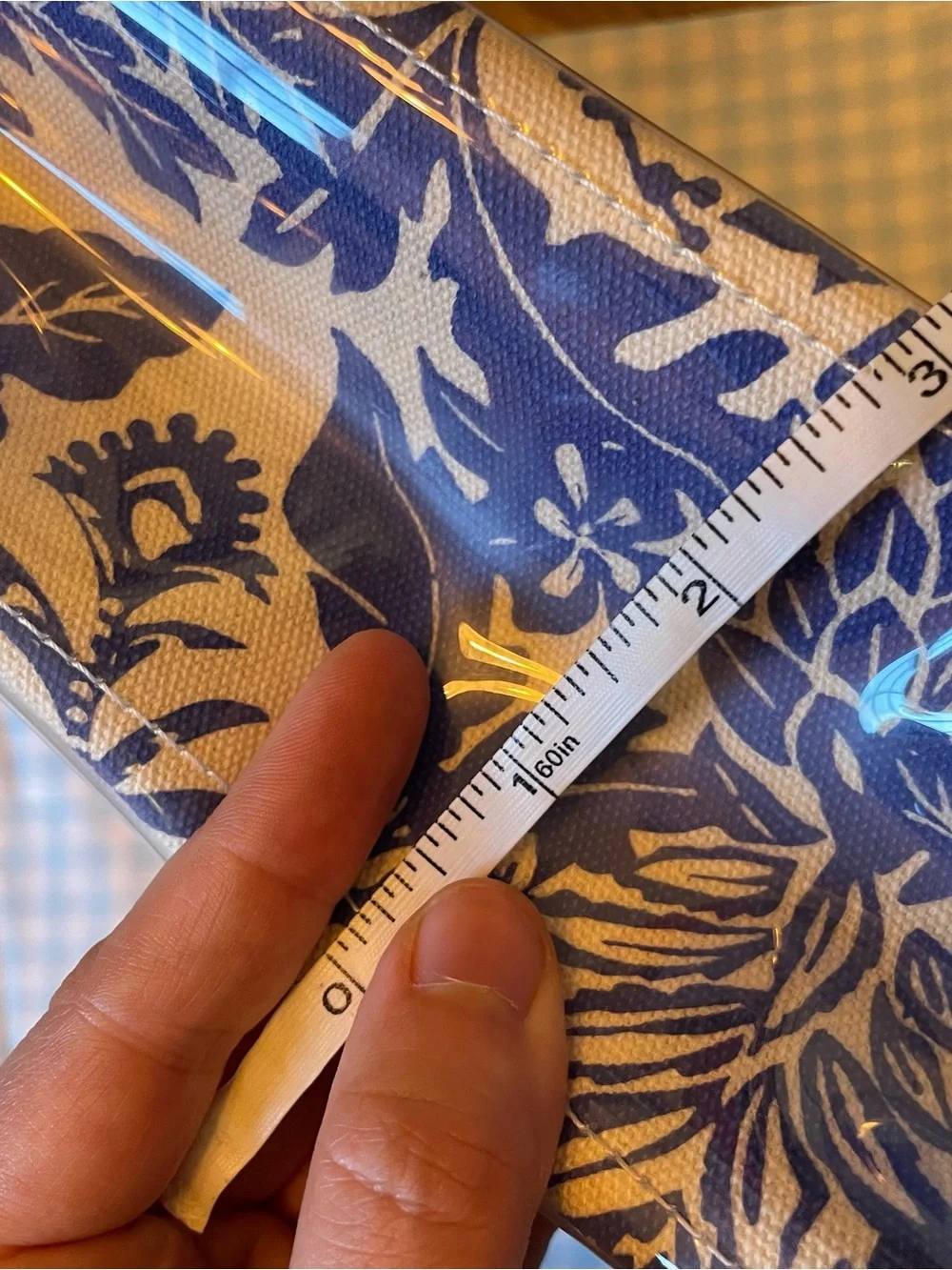 Vineyard Vines Blue Floral Travel/Makeup Pouch